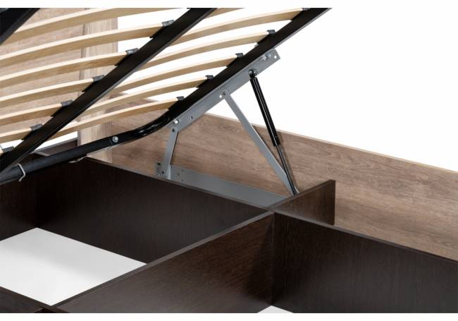 Кровать Магантия 160х200 с ПМ парящая дуб баррик