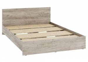 Кровать Адайн КР-140 140х200 дуб крафт серый / дуб крафт серый