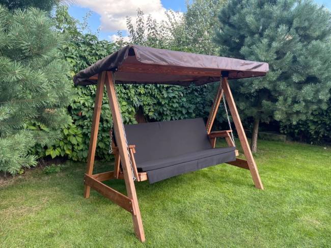 Матрас Черный для деревянных качелей СЕЛЕНА