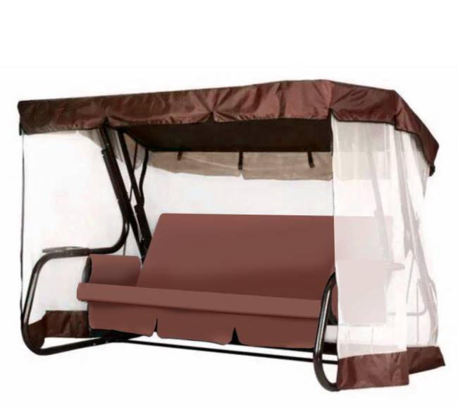 Садовые качели ТОРНАДО LUX шоколад