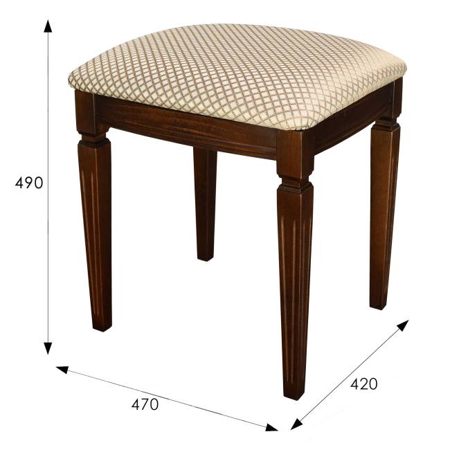 Банкетка Васко В 107Н орех, Атина золотой Банкетка Васко В 107Н орех, Атина золотой