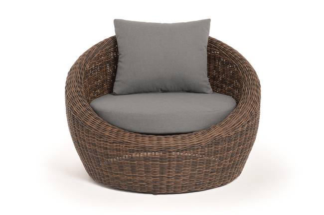 "Барселона" кресло из искусственного ротанга, цвет коричневый "Барселона" кресло из искусственного ротанга, цвет коричневый