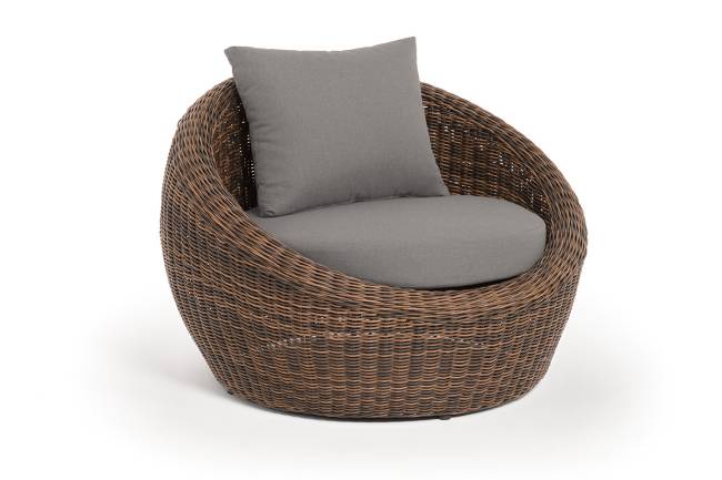 "Барселона" кресло из искусственного ротанга, цвет коричневый "Барселона" кресло из искусственного ротанга, цвет коричневый