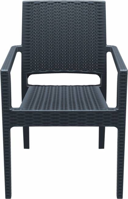 Комплект пластиковой мебели Miami Ibiza антрацит