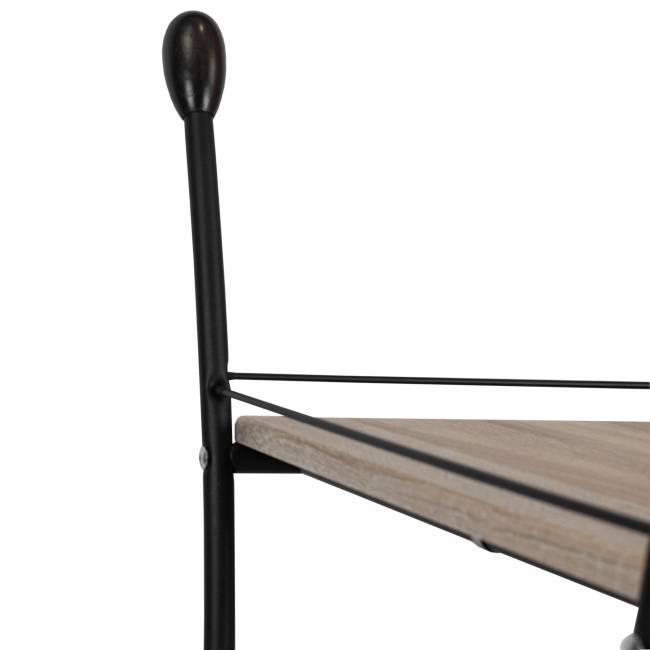 Стол сервировочный Марко дуб сонома/эбеновое дерево/черный