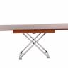 Стол-трансформер Левмар Cross D44/S79 миланский орех/ опоры нерж.сталь Стол-трансформер Левмар Cross D44/S79 миланский орех/ опоры нерж.сталь
