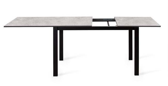 Стол DikLine L110 хромикс белый/ опоры черные