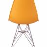 Стул Eames желтый, опора металл
