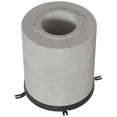 Комплект бетонных теплоаккумулирующих дисков d-150мм (10 шт., 5 слоев, V1)