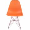 Стул Eames оранжевый, опора металл