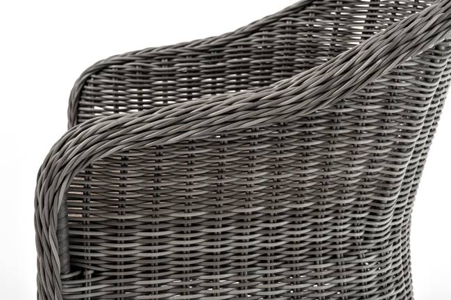 "Эспрессо - 80 R" обеденная группа плетеная, цвет графит