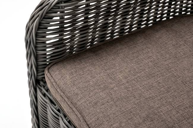 "Эспрессо - 80 R" обеденная группа плетеная, цвет графит