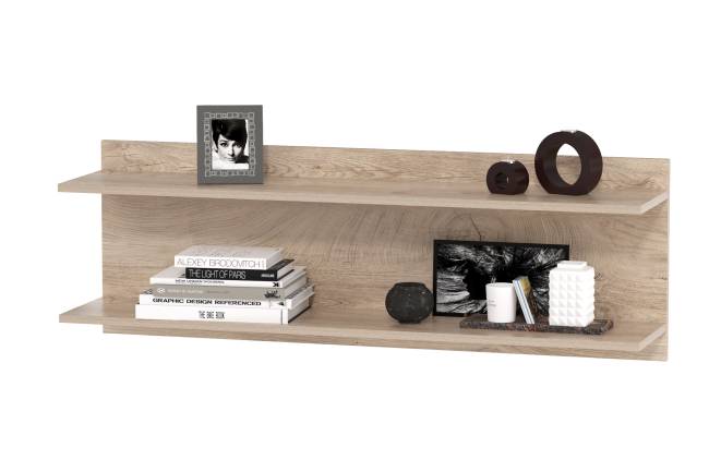 Столы Бостон с полками и пеналом цвет дуб эндгрейн элегантный/фасады МДФ милк рикамо софт