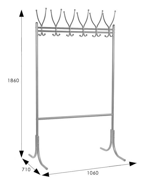 Вешалка напольная М 11 металлик Вешалка напольная М 11 металлик
