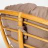 Кресло-качалка PAPASAN/ПАПАСАН w 23/01 B /с подушкой/ 115х78х104 см, Honey (мед), экошерсть Коричневый, 1811-5 Honey (мед)
