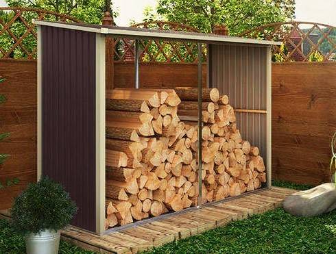 Дровница-Склад для дров, шоколадный Дровница-Склад для дров, шоколадный