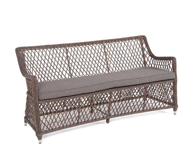 "Латте" диван двухместный из искусственного ротанга, цвет коричневый "Латте" диван двухместный из искусственного ротанга, цвет коричневый