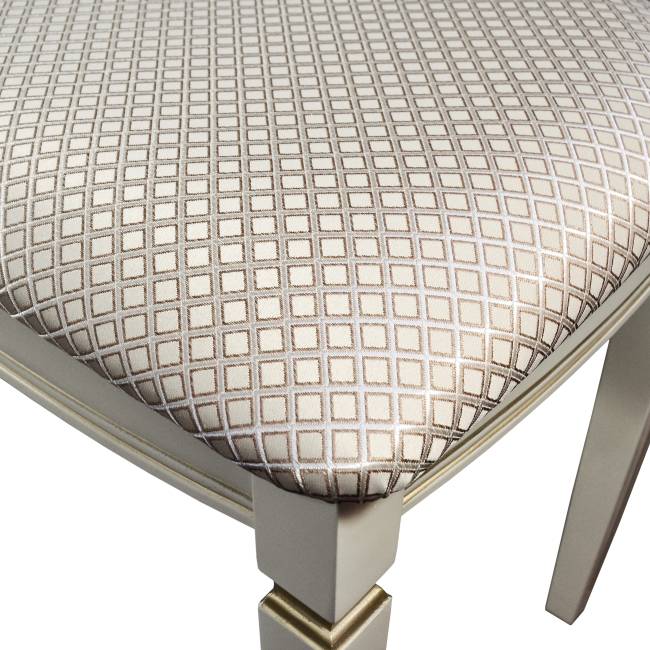 Банкетка Васко В 107Н слоновая кость/золото, Атина ваниль Банкетка Васко В 107Н слоновая кость/золото, Атина ваниль