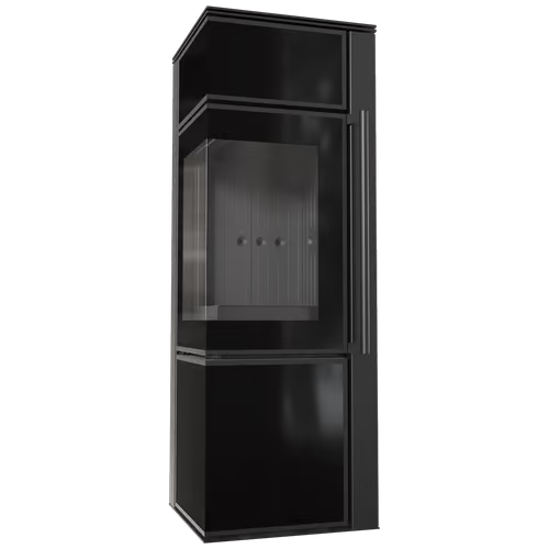 Печь Kratki Pro TORA/S 8 кВт, чёрное стекло