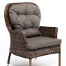 "Алиса" кресло плетеное, цвет коричневый с подушками "Алиса" кресло плетеное, цвет коричневый с подушками
