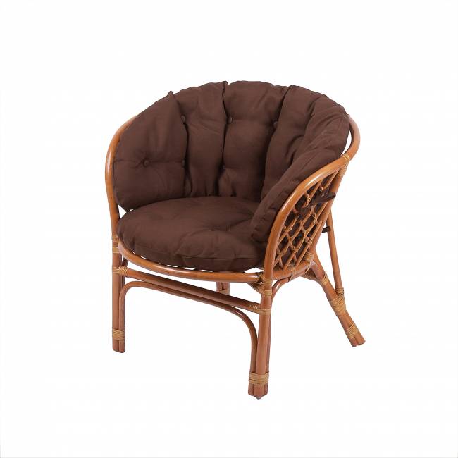 Комплект кофейный из нат. ротанга "Багама S" (2+1), коньяк Комплект кофейный из нат. ротанга "Багама S" (2+1), коньяк