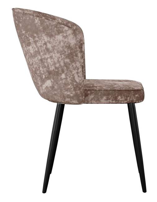 Стул DikLine 348 поворотный M05 шоколад, ножки черные