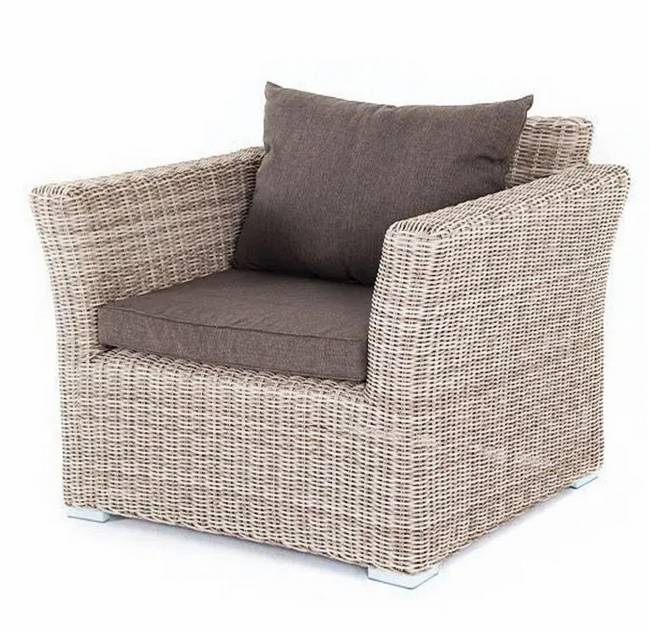 "Капучино" кресло из искусственного ротанга, цвет бежевый "Капучино" кресло из искусственного ротанга, цвет бежевый