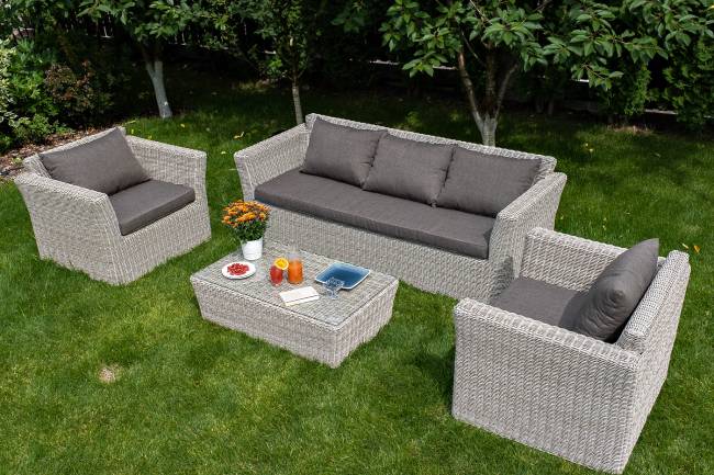 "Капучино" кресло из искусственного ротанга, цвет бежевый "Капучино" кресло из искусственного ротанга, цвет бежевый