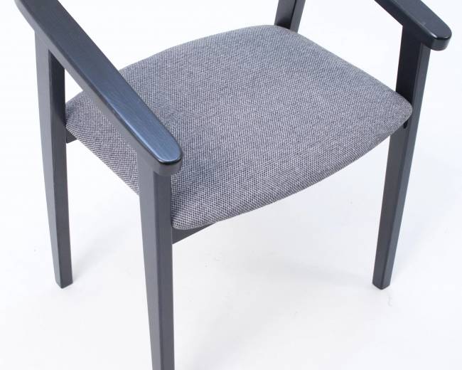 Стул-кресло Челси ПМ чёрный/графит