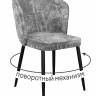 Стул DikLine 348 поворотный M13 светло-серый, ножки черные Стул DikLine 348 поворотный M13 светло-серый, ножки черные
