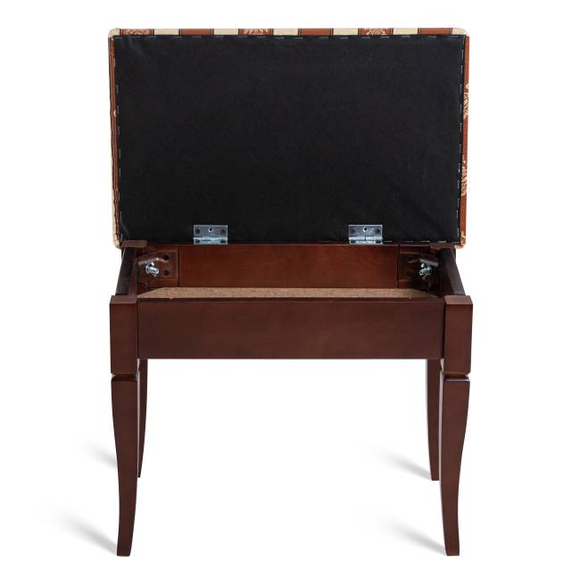 Банкетка Ретро М с ящиком средне-коричневый, ткань полоса коричн. Банкетка Ретро М с ящиком средне-коричневый, ткань полоса коричн.