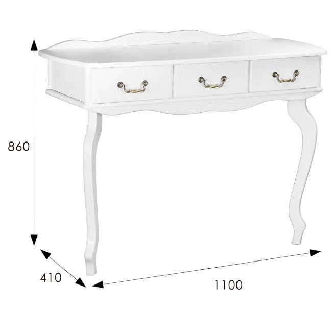 Консоль Берже 6 белый ясень Консоль Берже 6 белый ясень