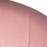 Кресло дизайнерское DOBRIN EDISON, розовый велюр (1922-16)