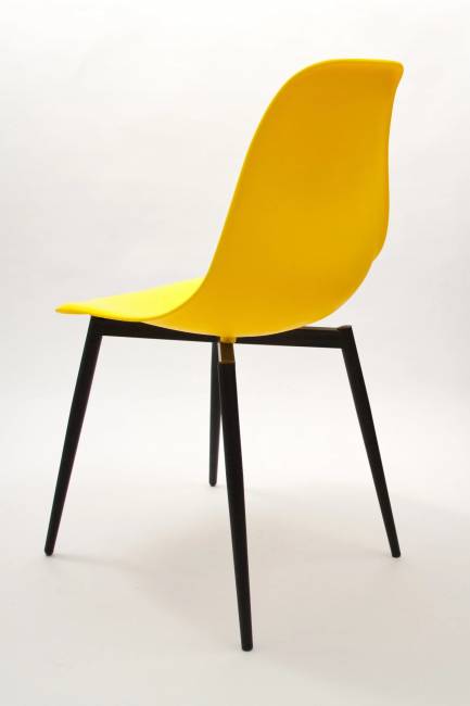 Стул Туссе чёрный /жёлтый