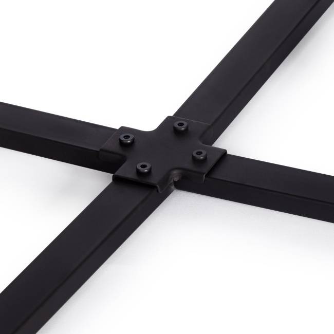 Комплект (стол, 4 стула) QUADRON (mod. PT14) Стол: МДФ/металл, стул: металл/шенилл, 100х100х73 см, 69х56х71 см, Mocha (мокко) LY1701-27/черный Mocha (мокко) LY1701-27/черный Стол: МДФ/металл; стул: металл/шенилл