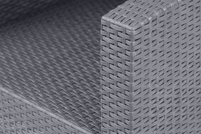 Arizona b:rattan, Диван двухместный, антрацит (2-х местная подушка)