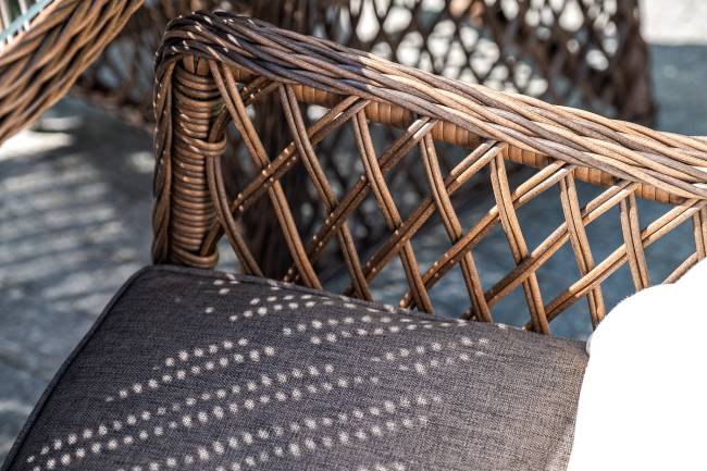 "Латте" плетеное кресло из искусственного ротанга, цвет коричневый