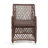 "Латте" плетеное кресло из искусственного ротанга, цвет коричневый