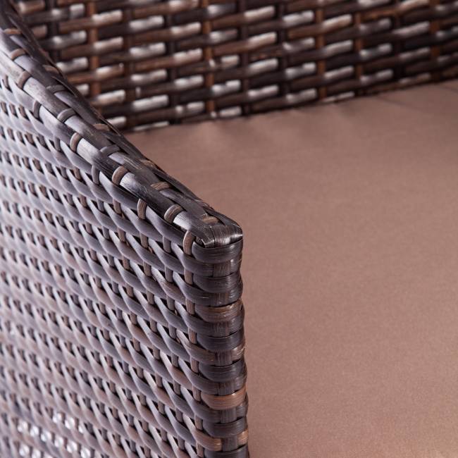 Лаундж сет (диван+2кресла+столик+подушки) (mod. 210013 А) пластиковый ротанг, 107х60х83см/60х60х83см/79,5х45,5х34см, темно-коричневый, ткань DB-18 серый Лаундж сет (диван+2кресла+столик+подушки) (mod. 210013 А) пластиковый ротанг, 107х60х83см/60х60х83см/79,5х45,5х34см, темно-коричневый, ткань DB-18 серый