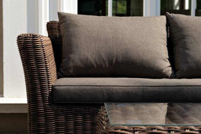 "Капучино Сингл" лаунж-зона из искусственного ротанга, цвет коричневый