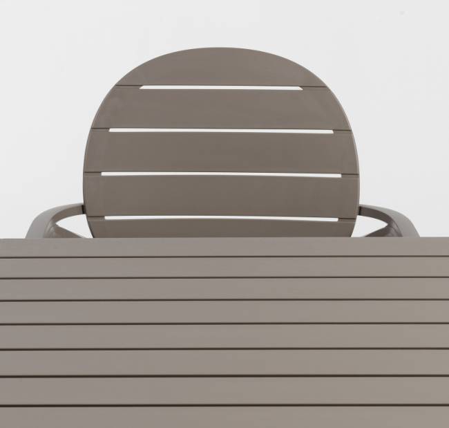 Стол пластиковый обеденный Cube 140x80 тортора 1400х800х755 мм Стол пластиковый обеденный Cube 140x80 тортора 1400х800х755 мм