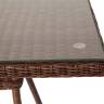 "Латте" плетеный стол из искусственного ротанга 160х90см, цвет коричневый "Латте" плетеный стол из искусственного ротанга 160х90см, цвет коричневый