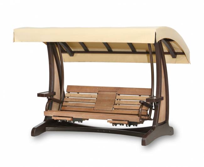 Качели садовые "Валенсия III" Премиум (лиственница)