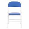 Стул складной FOLDER (mod. 3022G) / 1 шт. в упаковке каркас: металл, сиденье/спинка: экокожа, 46.5 х 47.5 х 79 см, blue (синий) / white (белый) синий, белый каркас: металл, сиденье/спинка: экокожа