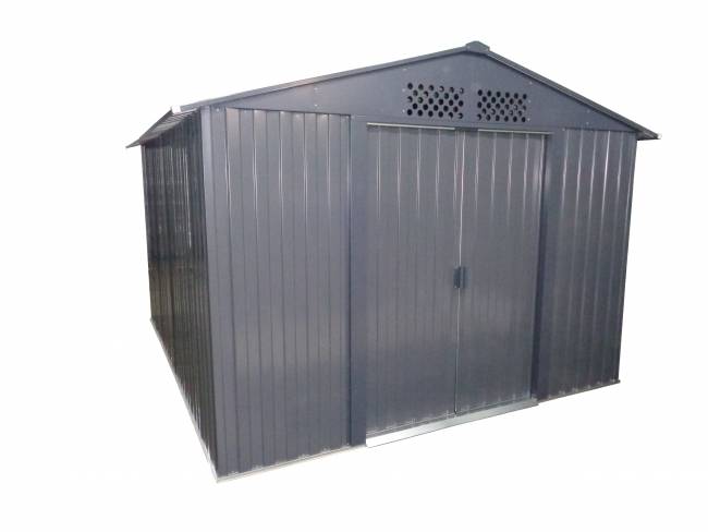 Металлический хозблок Greenstorage "Эван E", серый/шоколад Металлический хозблок Greenstorage "Эван E", серый/шоколад