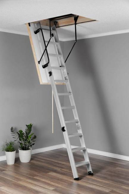 Алюминиевая чердачная лестница Alu-Profi Lite Алюминиевая чердачная лестница Alu-Profi Lite