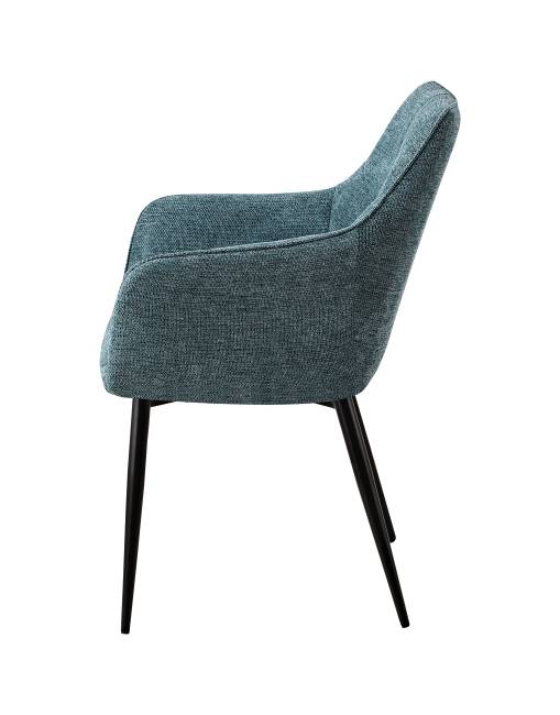 Стул обеденный Lynet рогожка голубой