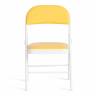 Стул складной FOLDER (mod. 3022G) / 1 шт. в упаковке каркас: металл, сиденье/спинка: экокожа, 46.5 х 47.5 х 79 см, yellow (желтый) / white (белый) желтый, белый каркас: металл, сиденье/спинка: экокожа