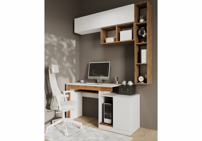 Модена белый / дуб вотан