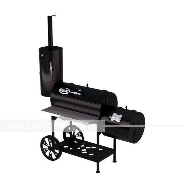 Гриль-Смокер XXL, из стали толщиной 5 мм в термостойкой покраске